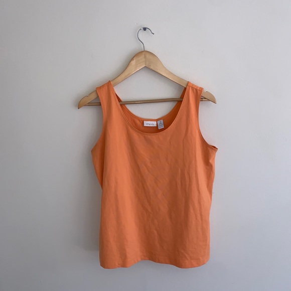 Chico’s Womens Orange Tanktop - Picture 2 of 6